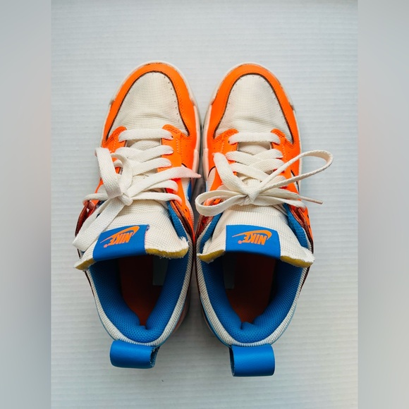 Nike Dunk Low Disrupt Supa Sneakers Multicolor White Orange Blue W10 M8.5 - Picture 2 of 10